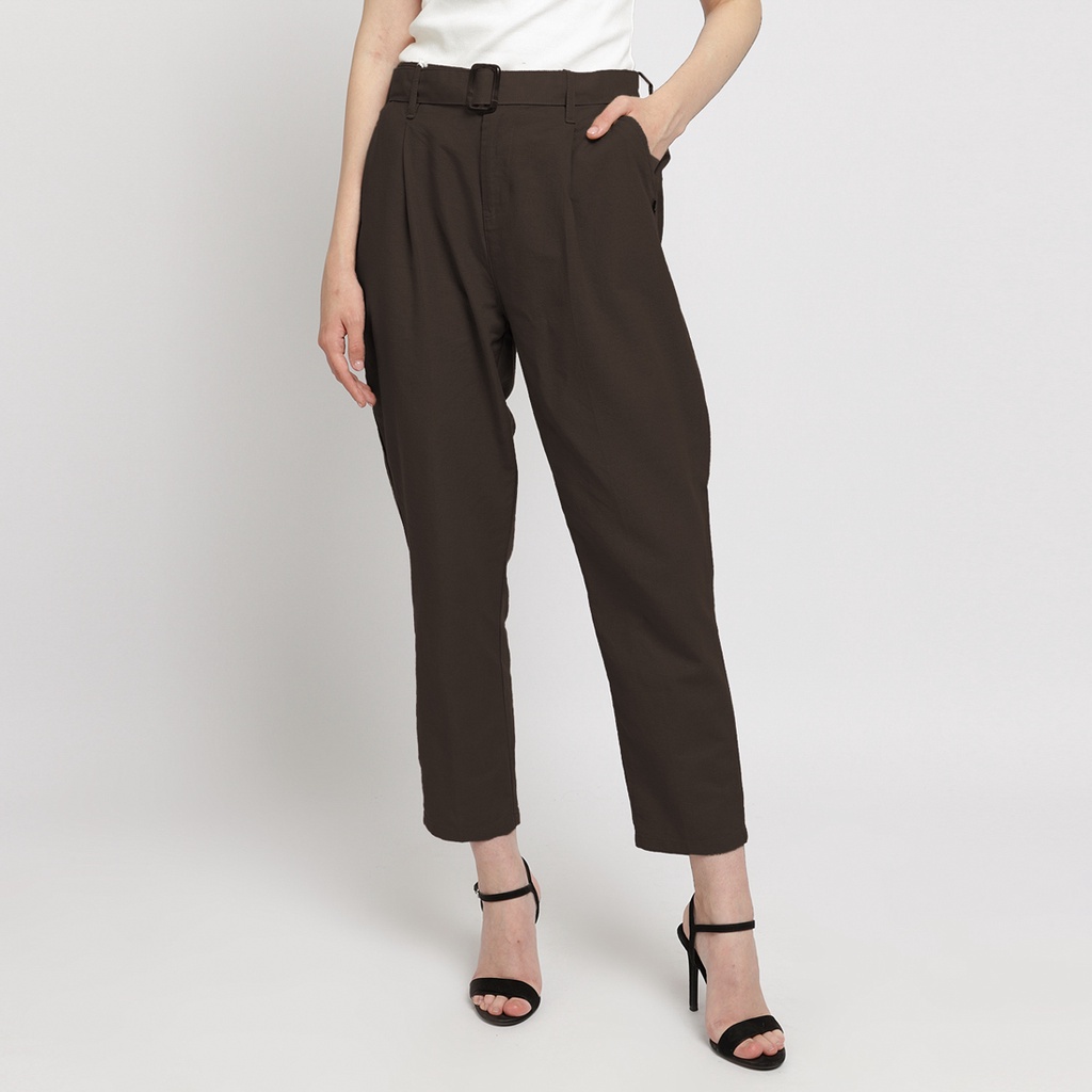Flamoush Tenero Brown Pants Wanita