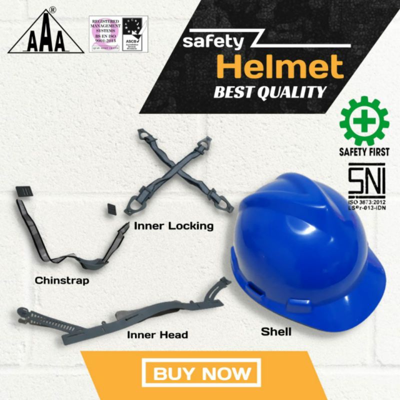 Jual Safety Helmet Sni Inner Reguler Original Produk Helm Pekerja