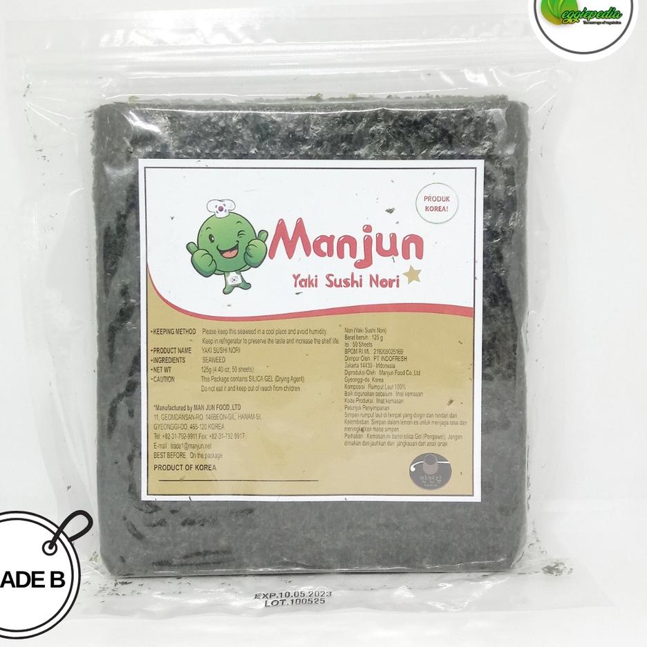 

Ready--Manjun Yaki Nori Sushi / Rumput Laut Grade B 50 Lembar