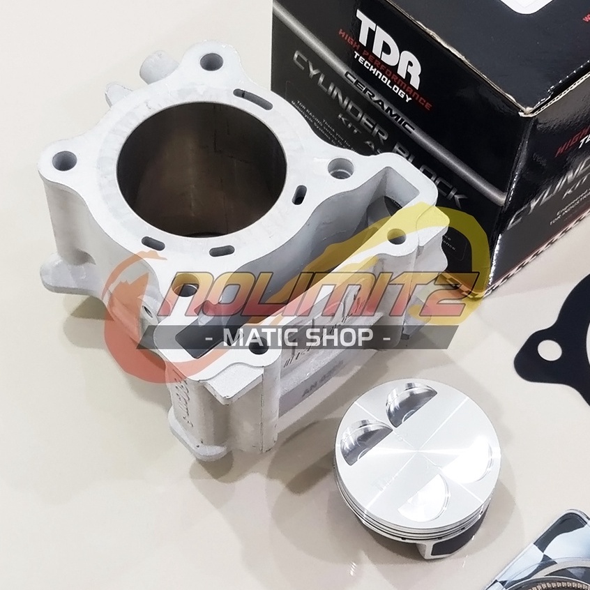 Blok Bore Up TDR 63 Ceramic Cylinder Forged Piston NMAX Aerox 155 Lexi