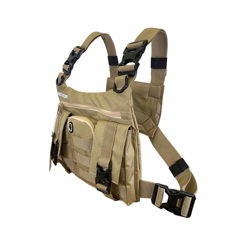 TAS DADA PRIA TACTICAL ORIGINAL NEISDA MODEL ROMPI CREAM / CHEST RIG BAG NEISDA ORIGINAL / CHEST BAG PREMIUM ORIGINAL NEISDA