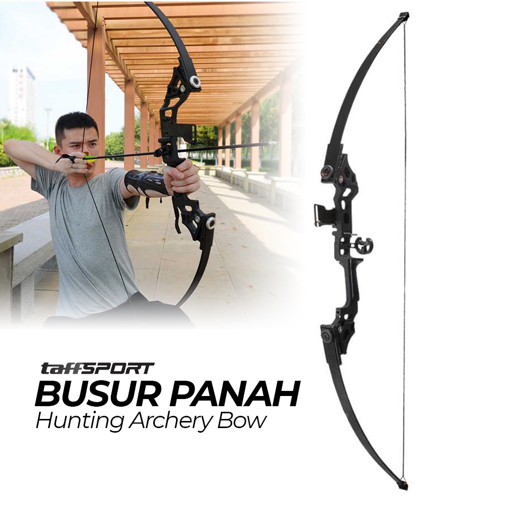 Busur Panah Hunting Archery Bow 30-45 LBS - SA - OMSEKYBK Black