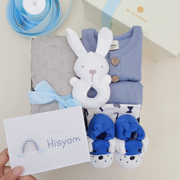 

[COD] Hampers Bayi | Kado Lahiran | Newborn Gift B - Steel Blue