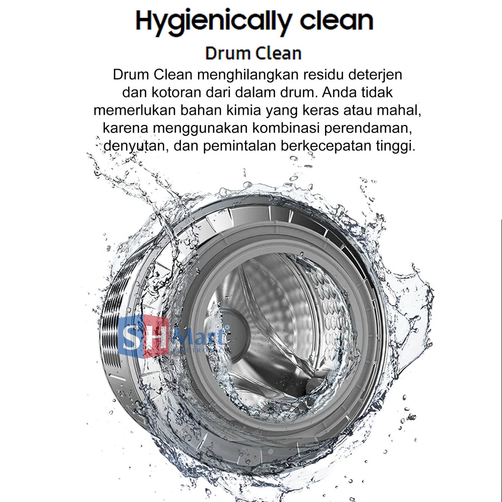 MESIN CUCI FRONT LOADING SAMSUNG 7 KG WW70T504DTT/SE WITH ECO BUBBLE WW70T (MEDAN)