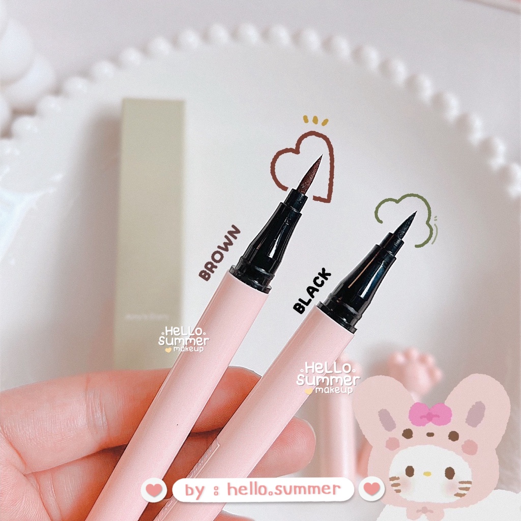 EYELINER Pen Pink Cat Black &amp; Brown Eye Makeup 13gr