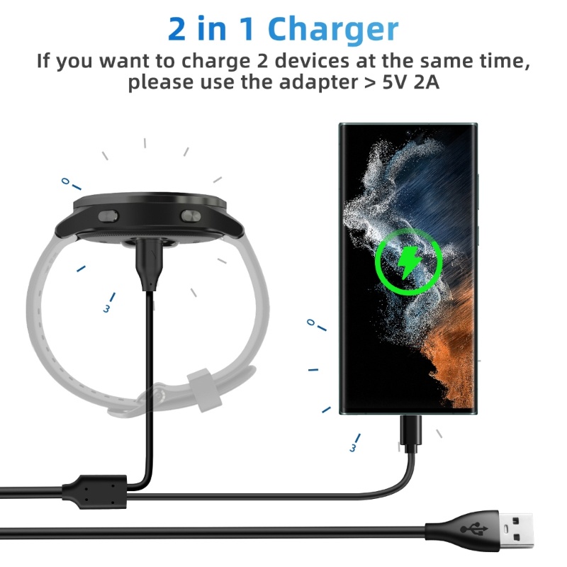 Cre 2 in 1 Kabel Charger Power Adapter Fast Charging Untuk Fenix 5 / 6 / 7 / 945 / 245