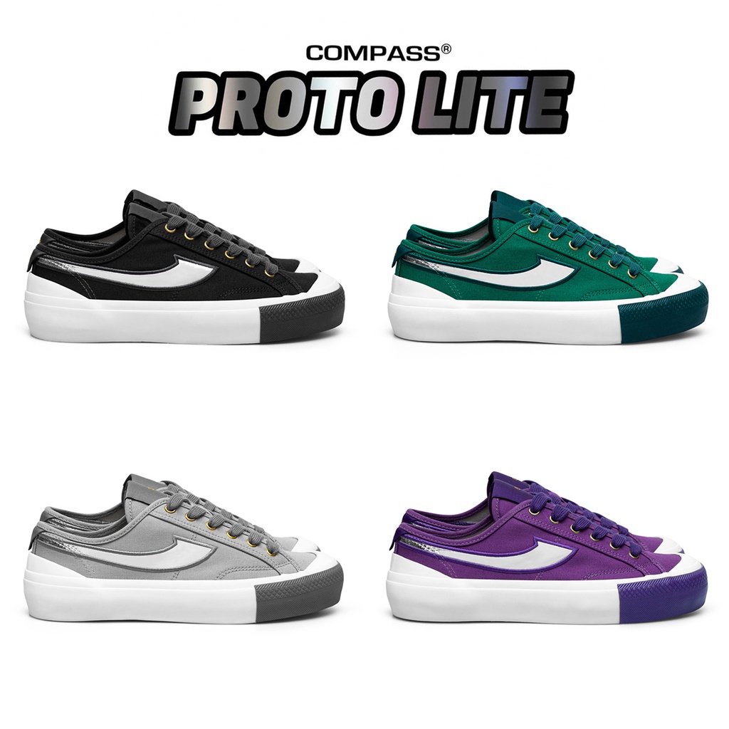 SEPATU COMPASS - PROTO LITE BLACK / GREEN / GREY / PURPLE
