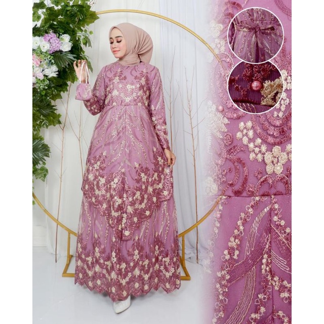 GAMIS RUNCING TUTON // BAHN TILLE BORDIR MITIARA FULL // By Ferry Mena