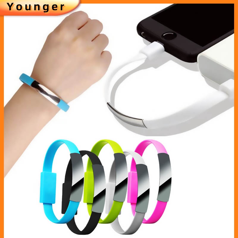 Gelang Kabel Data / Charger Micro USB Tipe C Fast Charging Untuk Iphone 14 / Android