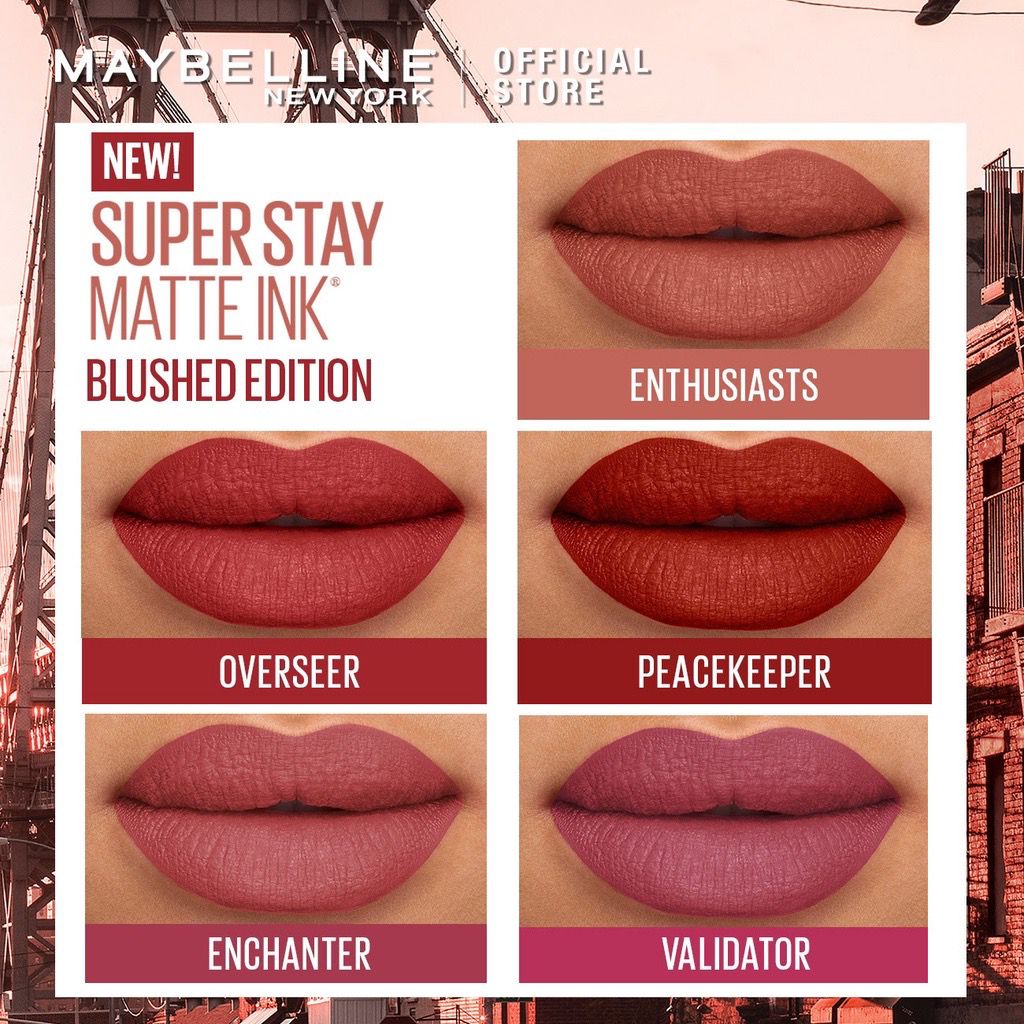 MAYBELLINE Superstay Matte Ink Liquid Matte Lipstik Make Up Tahan Lama