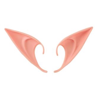 elf ear latex model jepit panjang 12 cm cosplay kuping telinga mainan halloween