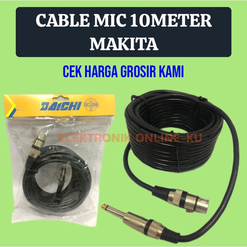 CABLE MIC 10METER MAKITA