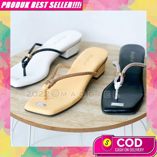 Sepatu Sandal Sendal Wedding Shoes Hak Heels Hils Tapak Tumit Tahu Payet Silver Gold Hitam Hantaran 