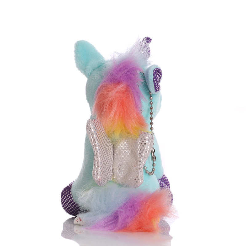 1pc Gantungan Kunci Boneka Unicorn Bahan Plush Aneka Warna Untuk Anak / Dewasa