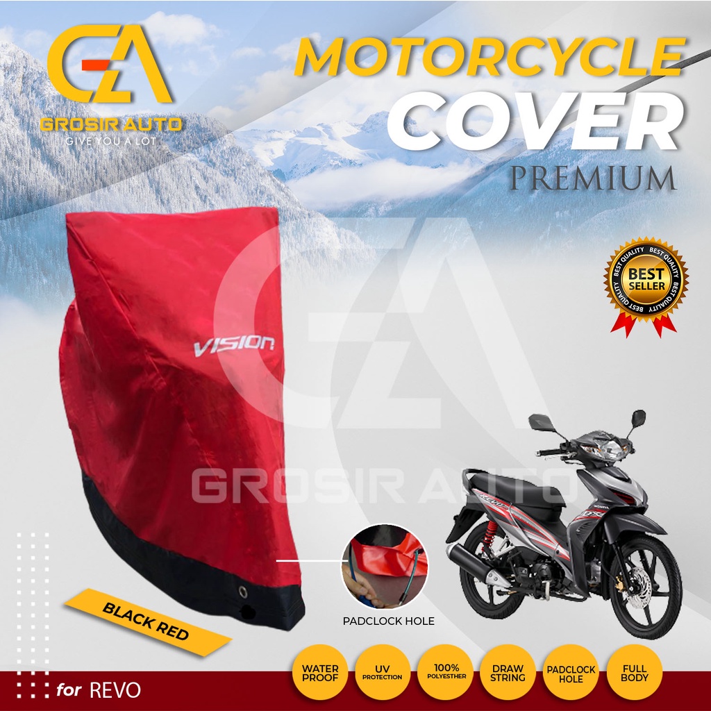 SARUNG PENUTUP BODY COVER / SELIMUT MOTOR REVO VISION PREMIUM WATERPROOF