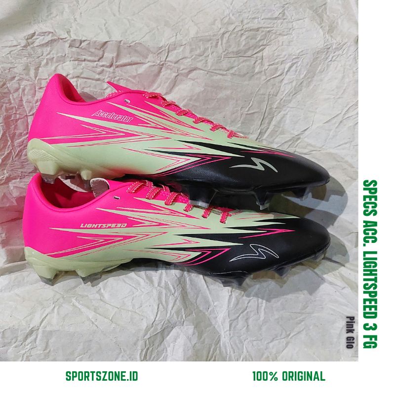 Sepatu Bola Specs Accelerator Lightspeed 3 FG Pink Glo Original