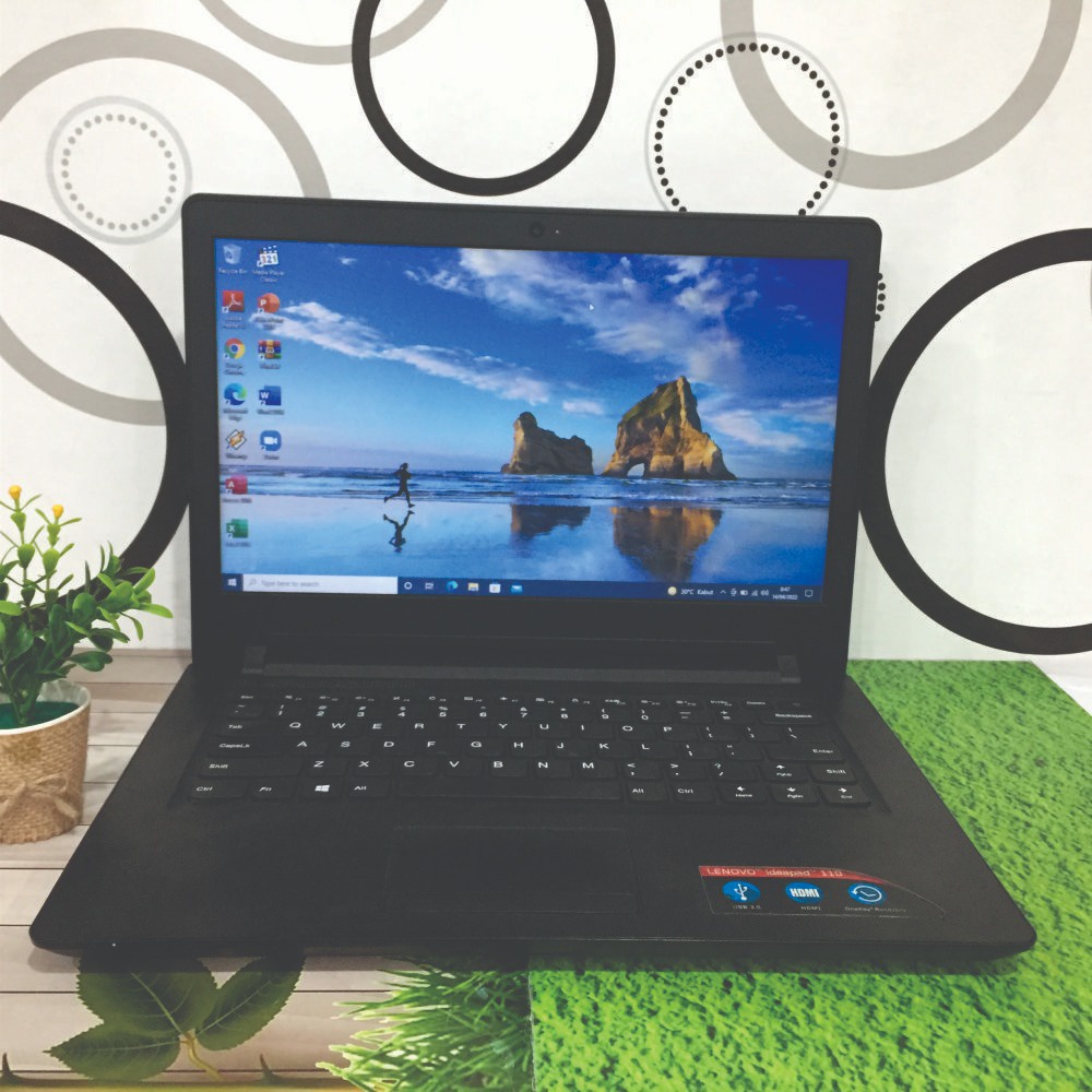 Lenovo IdeaPad 110 RAM 2GB HDD 500GB Layar 14" HD Bening 2jutaan Mulus