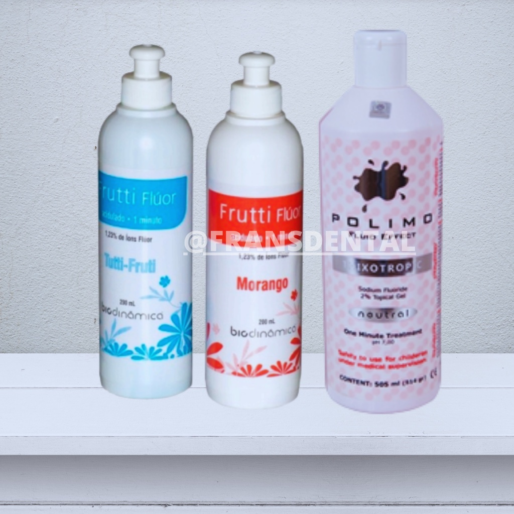 DENTAL FLUOR GEL / TOPICAL FLUORIDE BOTOL POLIMO VARNISH APF & FRUTTI - Polimo Gel