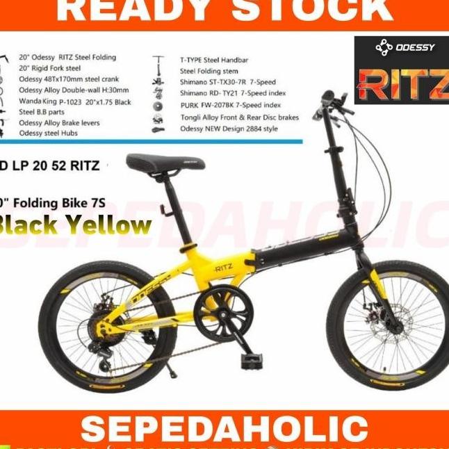 Sepeda Lipat 20 Inch Odessy 20 52 Ritz Shimano Original 7 Speed Yolaandaaa02