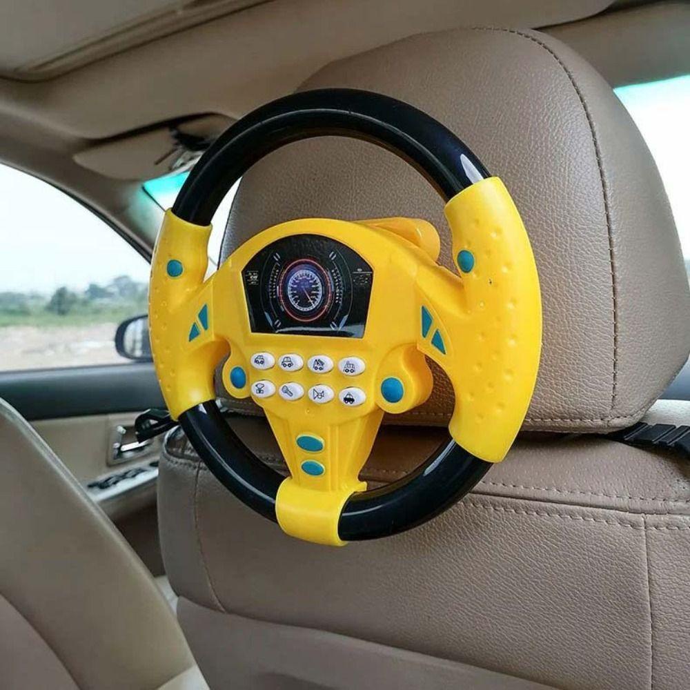 Lanfy Setir Copilot Untuk Hadiah Mainan Anak Mensimulasikan Mengemudi Mengemudi Vokal Mainan Pretend Play Toy Interactive Driving Wheel Car Steering Wheel