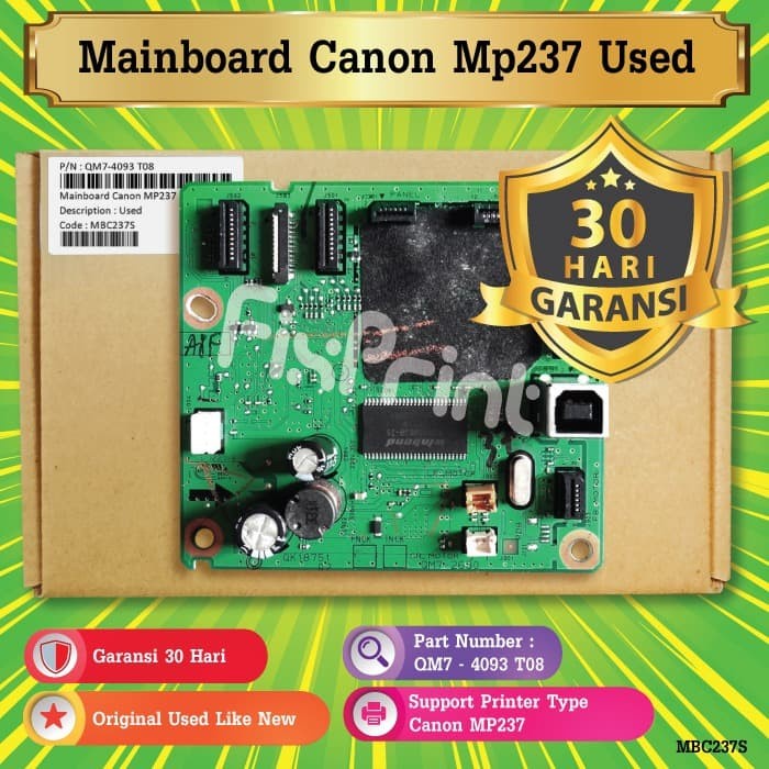 Main Original Mainboard Canon Mp237 Board Motherboard Printer Mp-237 Mp 237