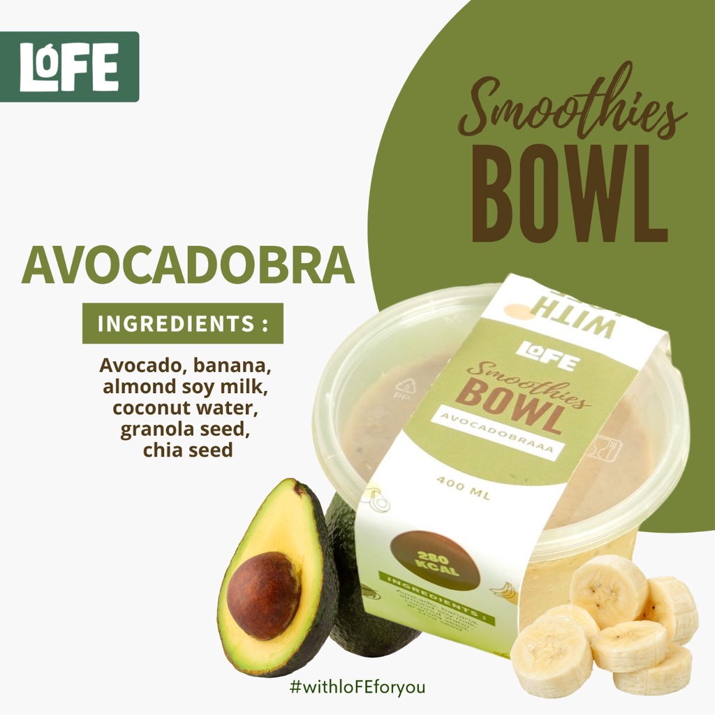 

Smoothies Bowl Avocadobra / Frozen Fruit Smoothies / Detox Juice / Jus