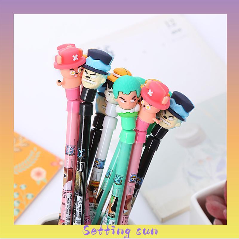 Spinning Pen Pulpen Putar Karakter Anti Stress Pena Mainan Anak Spinner Balance One Piece TN