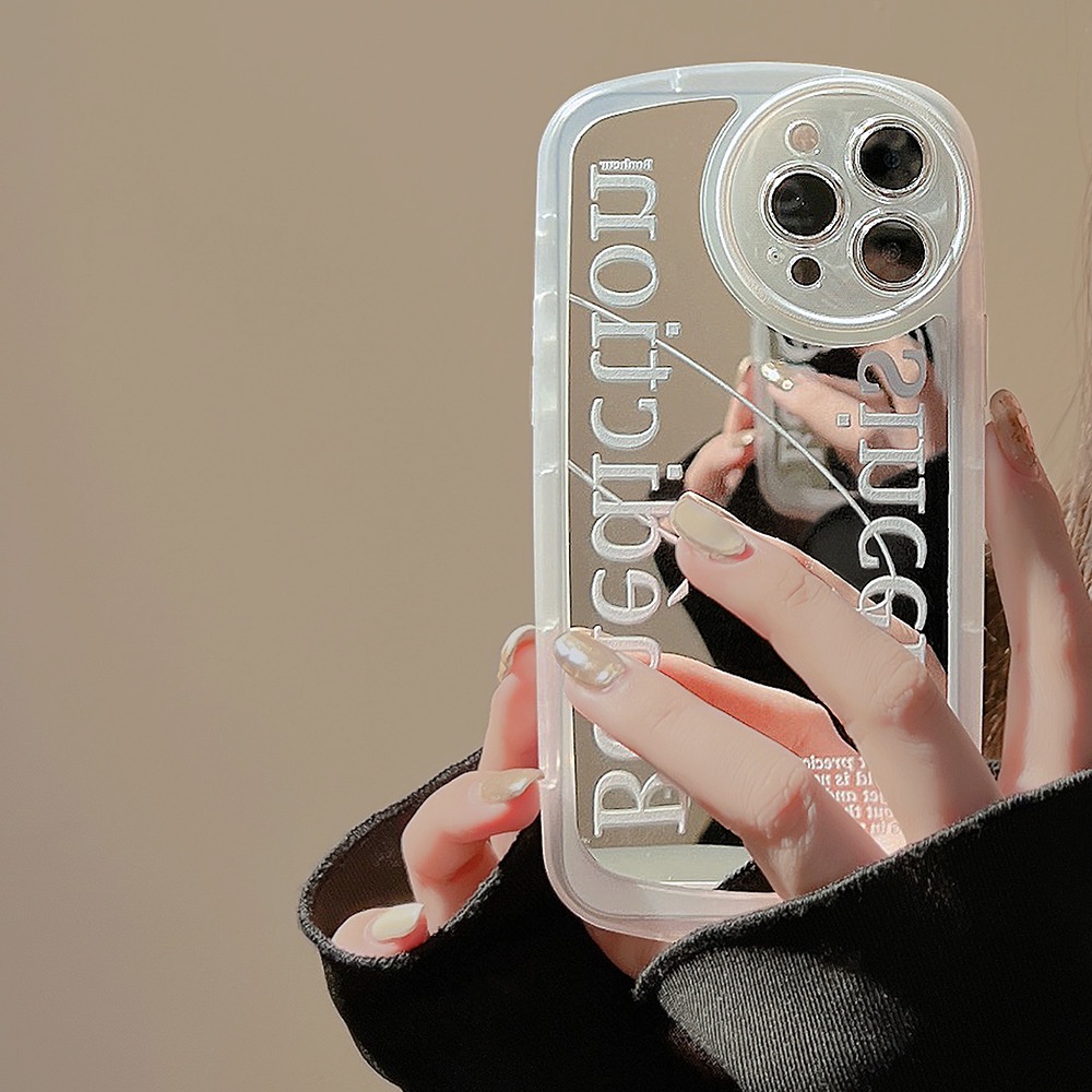 Ins Casing iPhone 14 14pro 14Plus 14prm 13 13pro 13pro 13prm 11 6splus 7Plus 8Plus Xr XS 13 12pro Max Motif Tulisan