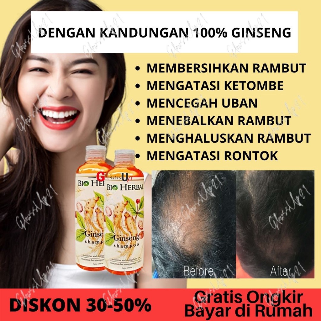 BIO HERBAL GINSENG SHAMPOO ORGINAL BPOM - SHAMPOO GINGSENG BIO HERBAL