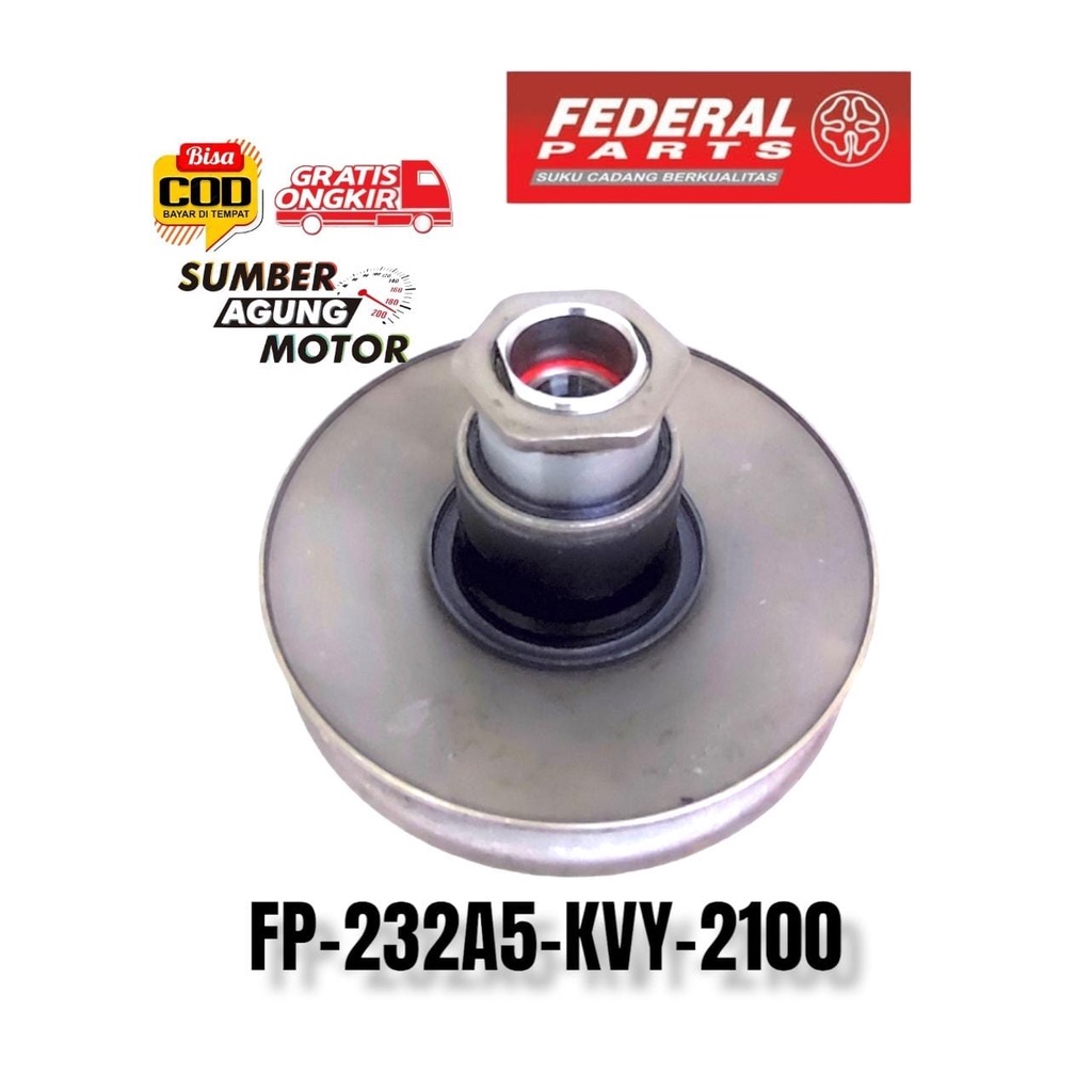 PULLEY PULLI ASSY BELAKANG HONDA BEAT KARBU SPACY ORIGINAL FEDERAL