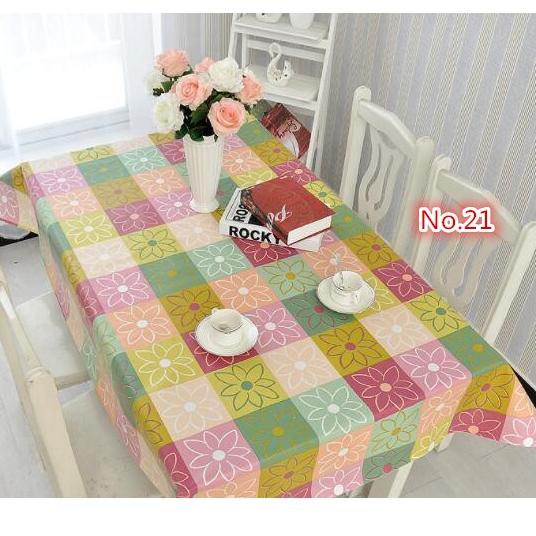 Promo Menarik--Taplak Meja Makan Anti Air JUMBO Persegi Panjang Plastik Tebal Murah Ukuran Besar Mot