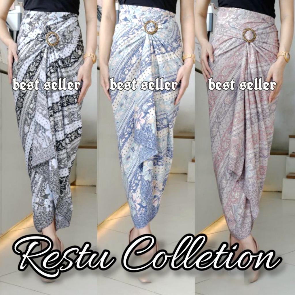 Rok Lilit Kain Batik Wanita Bahan Premium Murah Banyak Motif