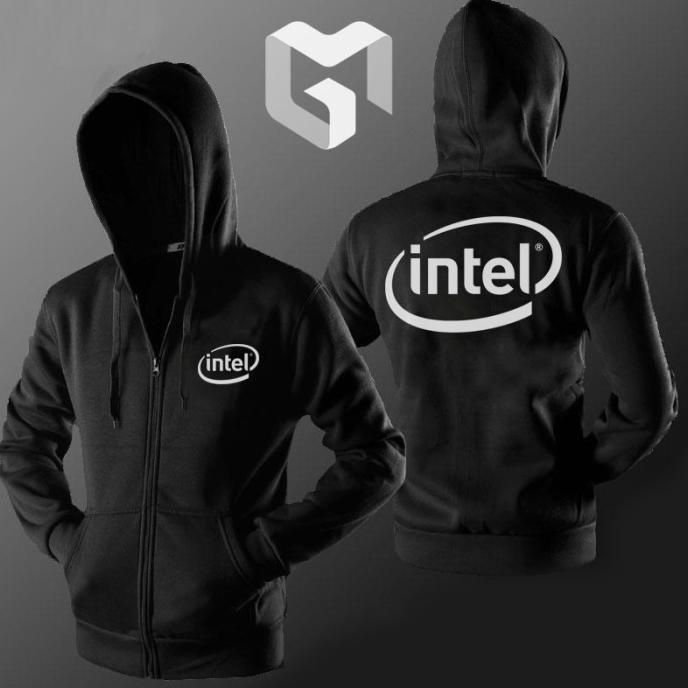 Jaket Pria Intel  Sweater Distro Polos