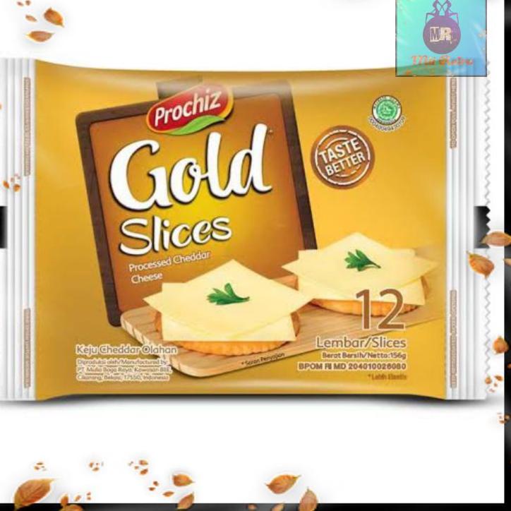 

TRXd2D7p--Prochiz Gold Slices isi 12 lembar / Keju Slice / Keju Lembaran