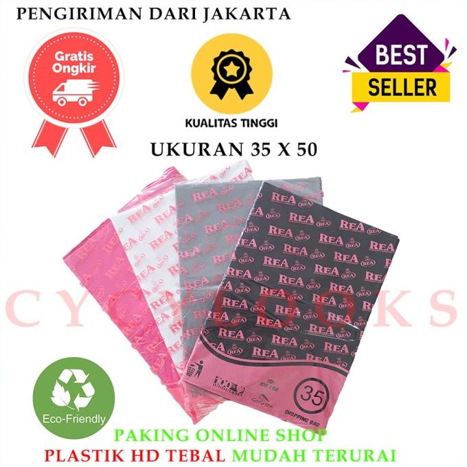 

Kantong Plastik HD Bungkus Tebal Tanpa Plong Packing Online Shop 35x50