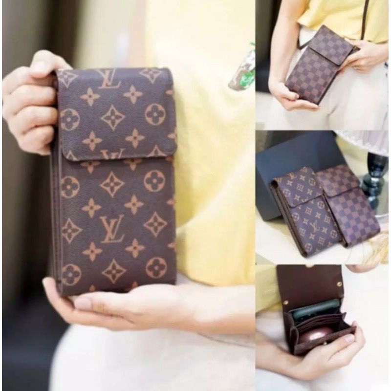 Tas Selempang HP Dan Uang Terbaru / Pocket HP Dan Uang Murah / Tas Selempang Wanita LV / Tas Slempang