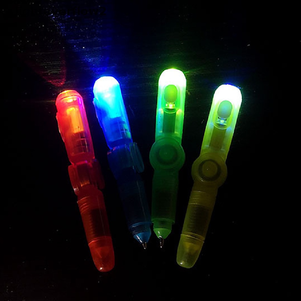 (lightoverflow2) 5pcs Pulpen Gaming Dengan Lampu LED Warna-Warni