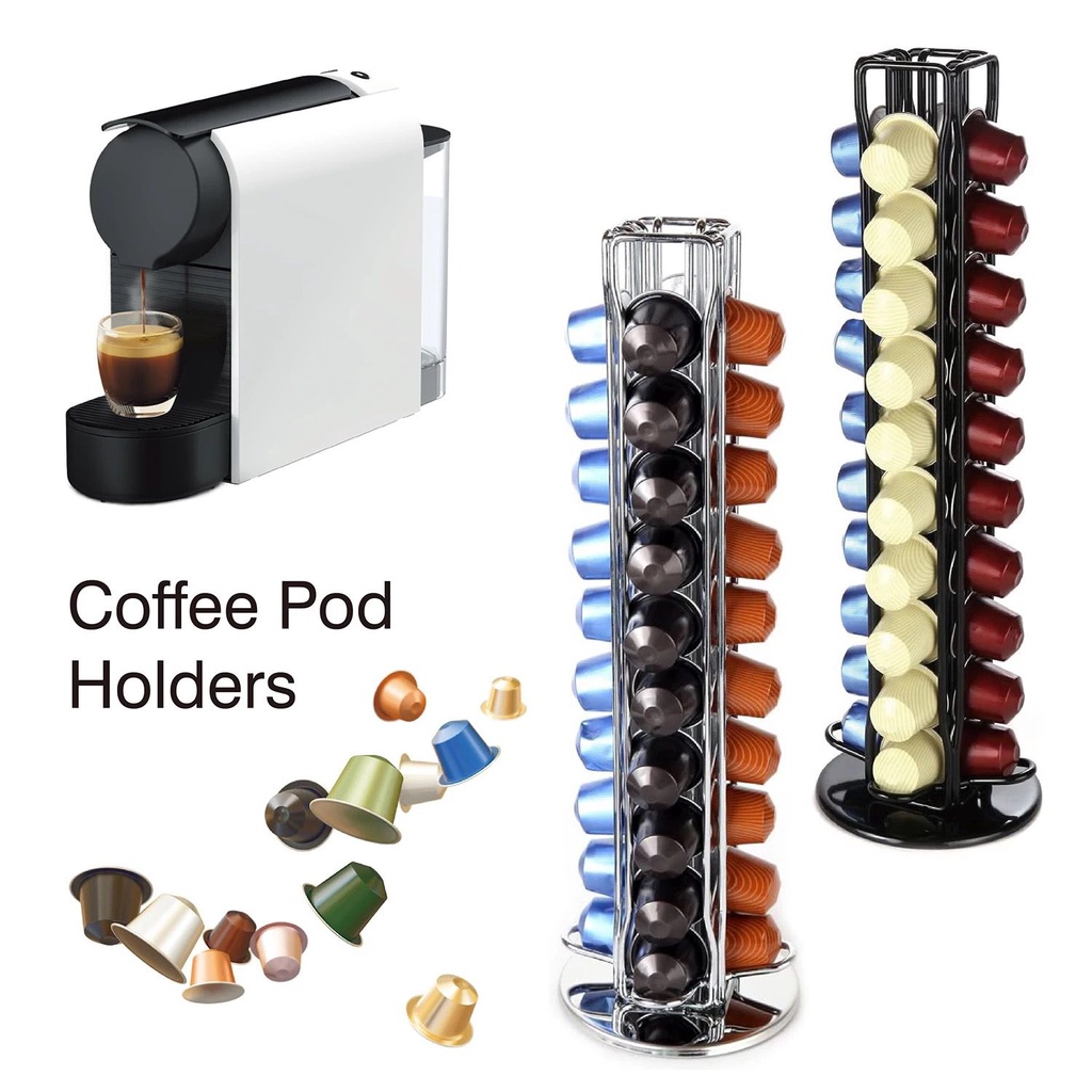 Coffee Capsul Holders/ Penyimpan Kopi 40 capsules / 360 ' /Stainless Steel