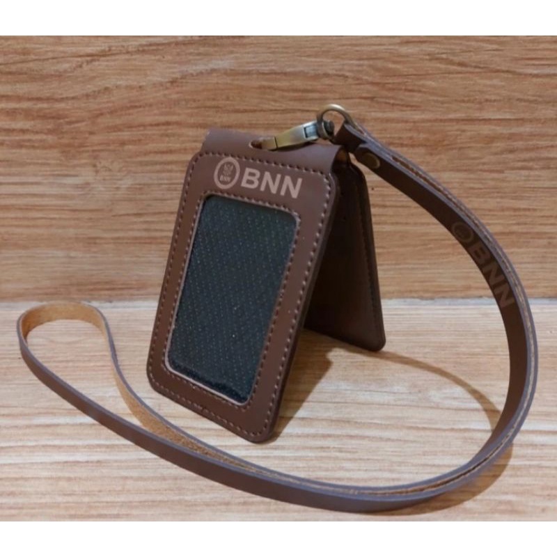 

holder kalung id card kulit BNN model lipat new arrival