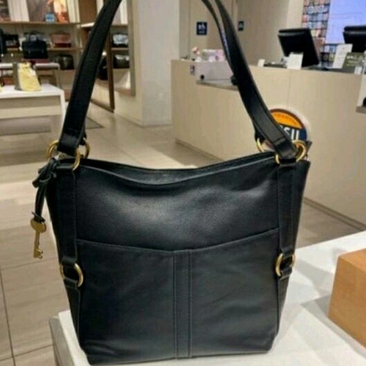 Fossil Sam shopper bag black,Tas original