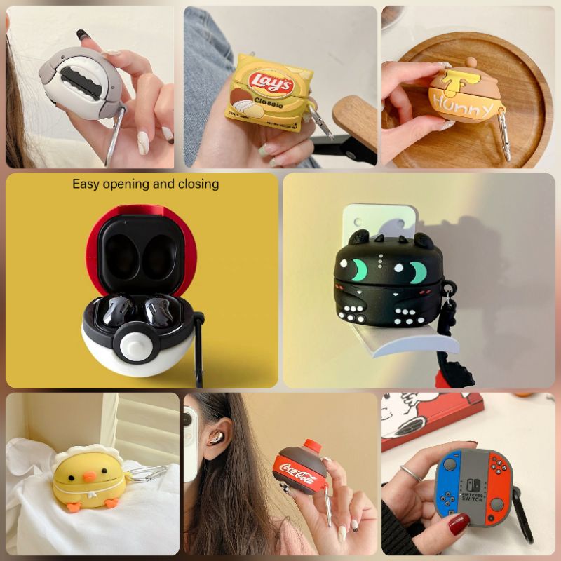 Casing samsung galaxy buds Core / Live / Pro / Buds 2 / Buds 2 Pro / FE Case Cover Silicone