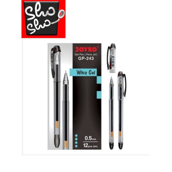 

pulpen joyko 243 gel hitam eceran untuk sekolah dan kantor dll