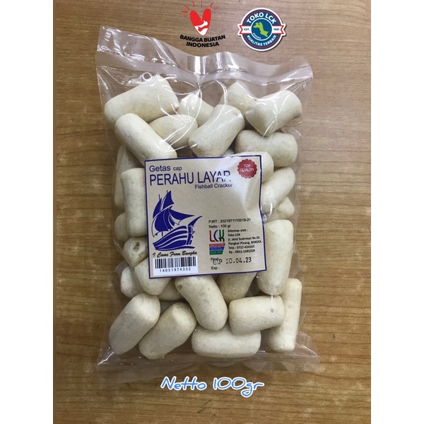 

Getas rasa ikan bentuk panjang cap perahu layar dari toko LCK