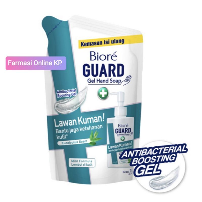 BIORE Guard Gel Hand Soap Eucalyptus Scent Pouch Refill 200ml Murah COD