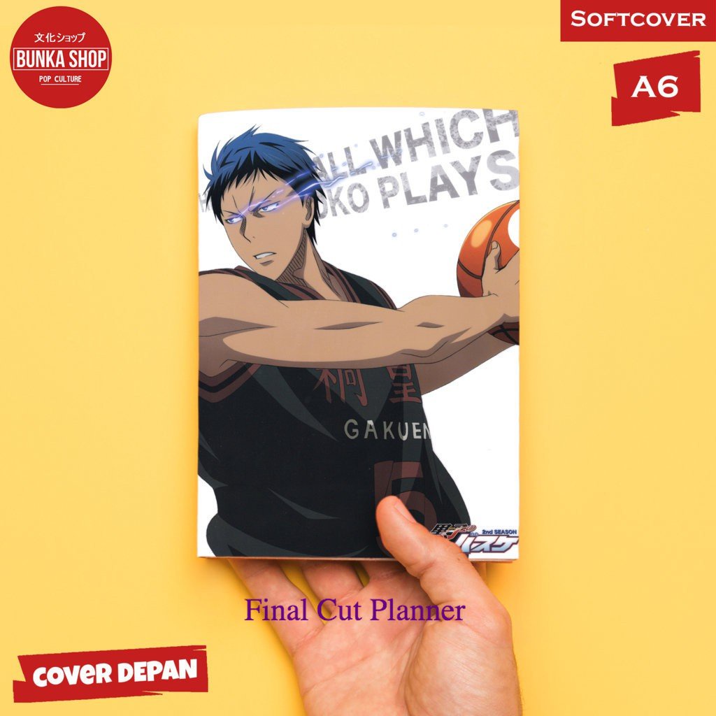 

Pocketnote Anime Kuroko no Basuke Aomine Daiki B Softcover A6 Buku Tulis Catatan Murah .