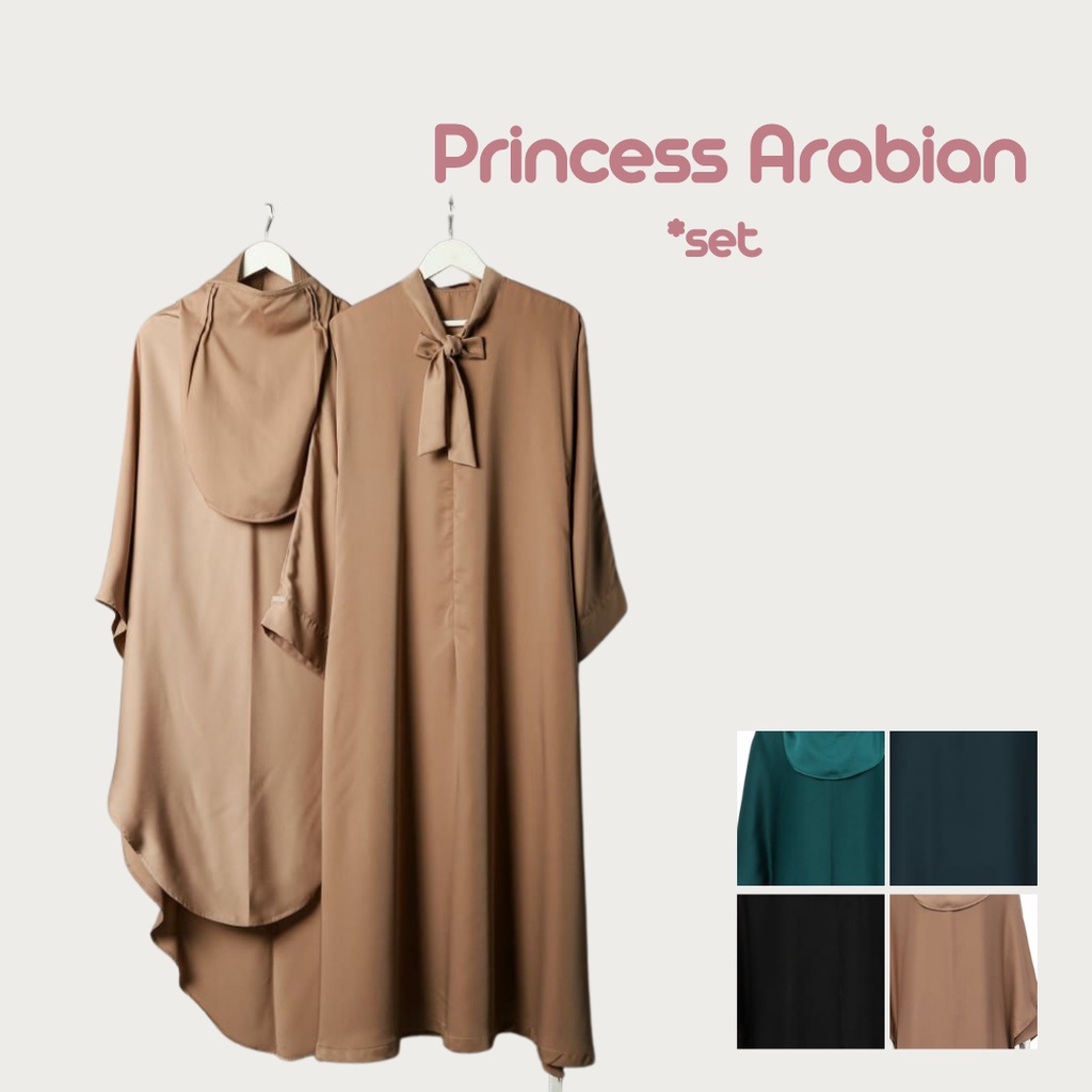 GAMIS SET PRINCESS KHIMAR SYARI POLOS BY AL ARABIAN