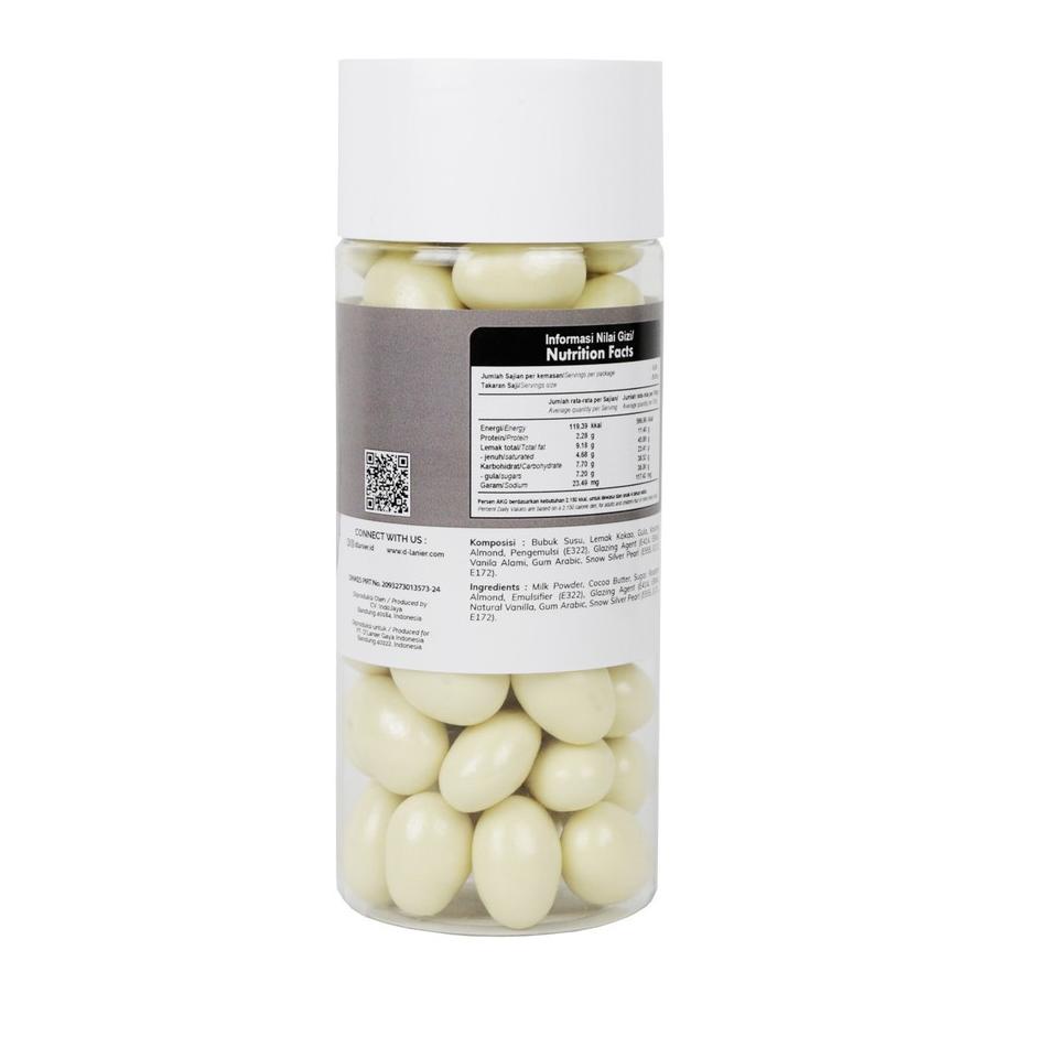 

[PROMO Y9S82] D'Lanier Almond Pearl with White Chocolate - 300 Gr (Large Jar) Bayar Di Tempat