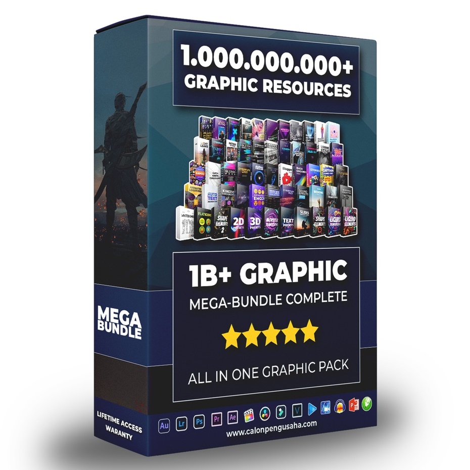 1Miliar+ Graphic Bundle Terlengkap Garansi Akses Lifetime