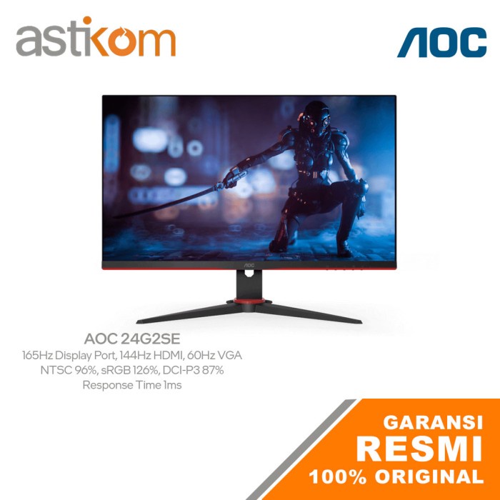 LED Monitor 24&quot; AOC 24G2SE 165Hz 1ms VA FHD