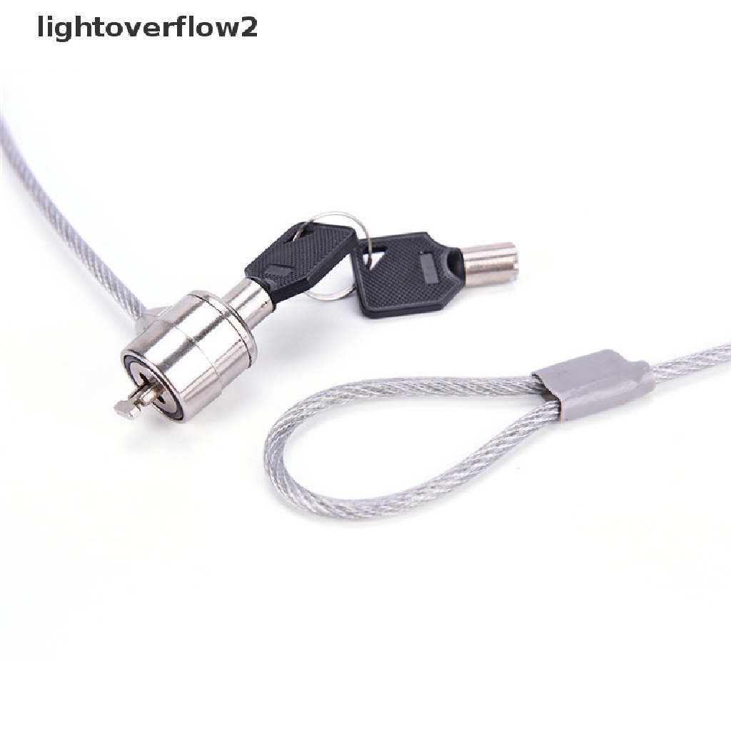 (lightoverflow2) Kunci Pengaman Laptop / Notebook / Komputer PC Model Kabel (ID)